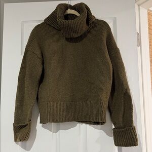 Banana Republic Olive Cowl Neck Sweater